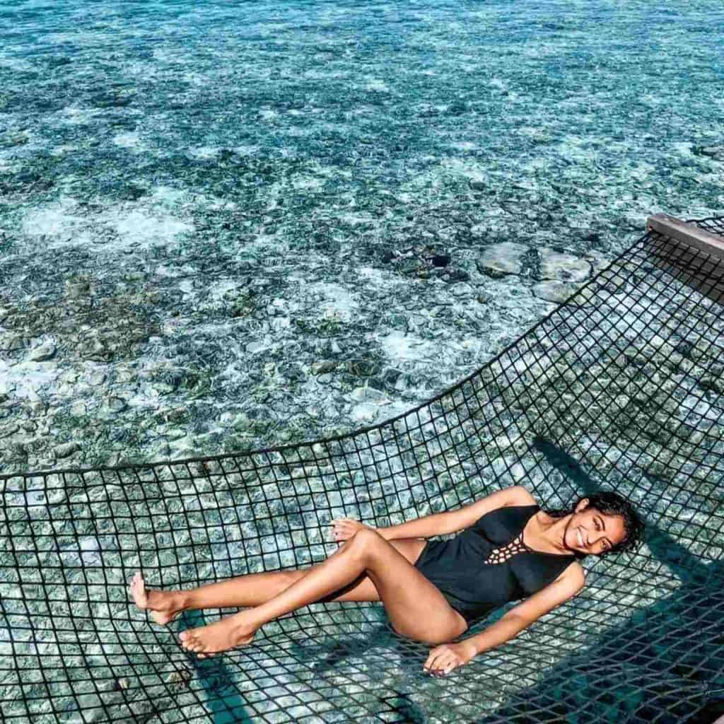 Travel virtually to the Maldives.
