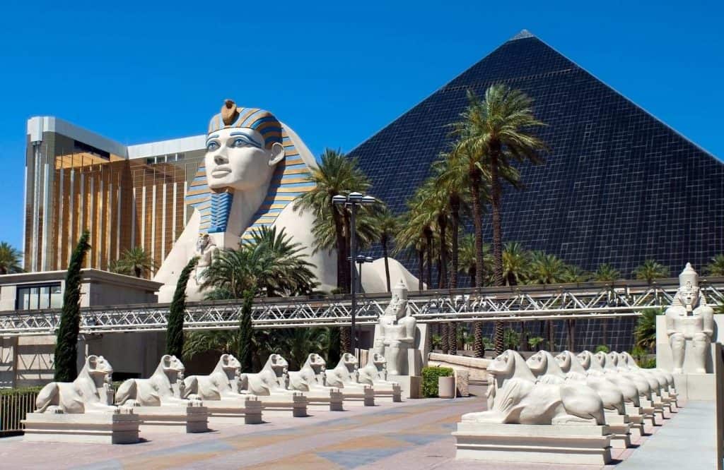 Exploring the Luxor Hotel is one of many fun and free things to do in Vegas.