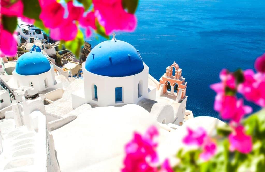 The distance from Athens to Santorini is 127 nautical miles.