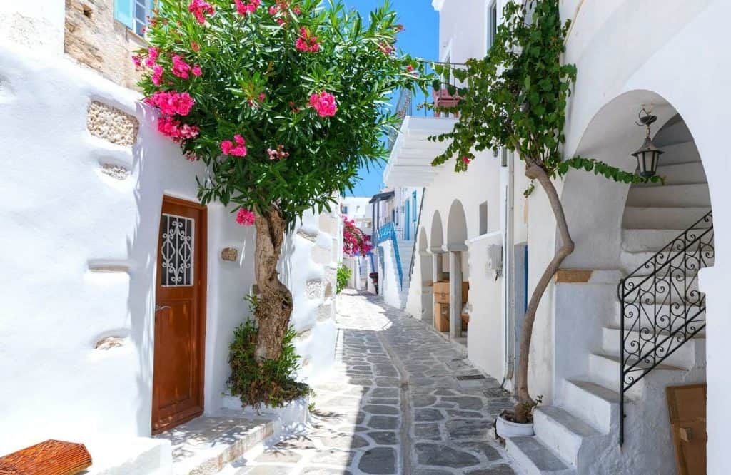 You can take the ferry to get from Athens to Santorini.