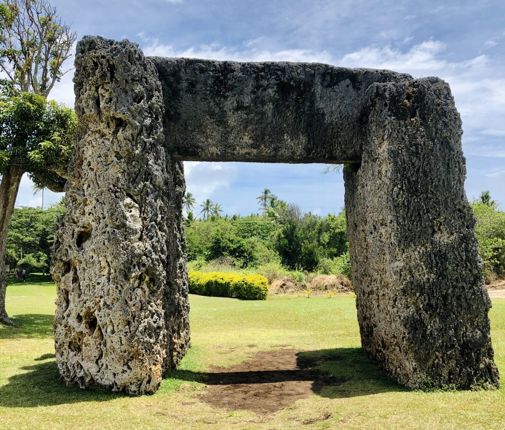 A photo of Stonehenge in Nuku'alofa.