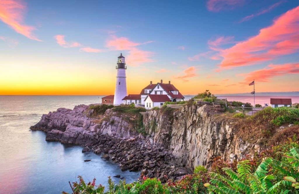 One of the most romantic USA weekend trips is Portland, Maine.