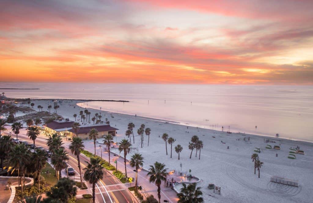 One of the best beaches in the USA is Clearwater Beach.