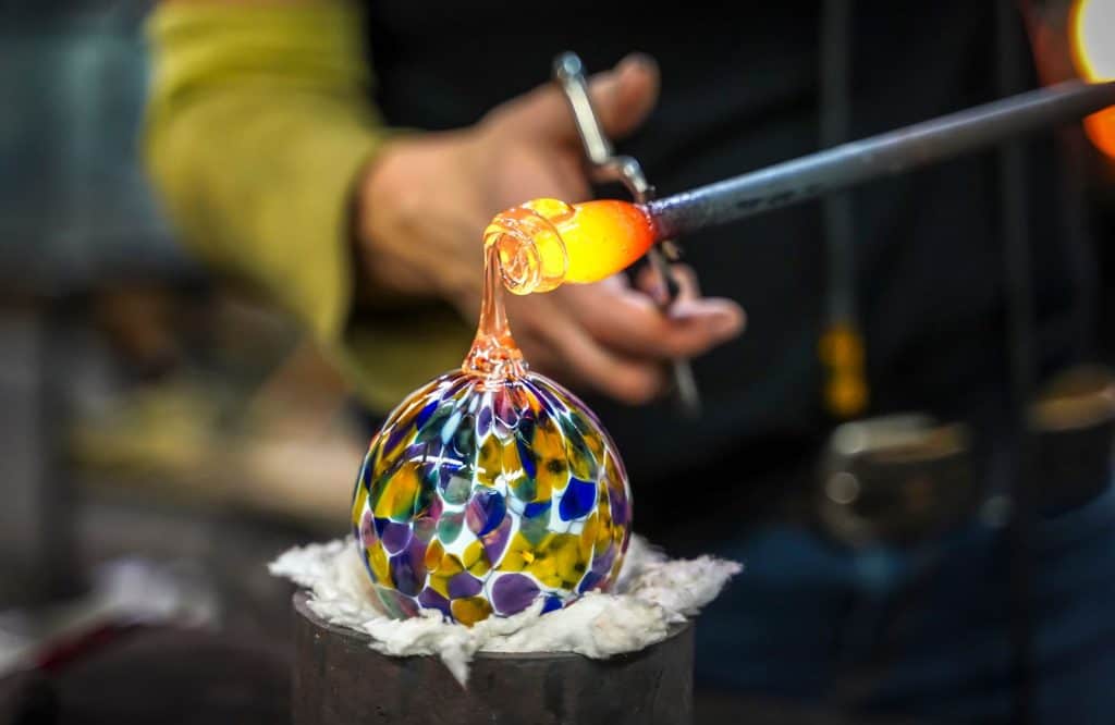 There are several fun things for couples to do in Atlanta and glass blowing is one of them.