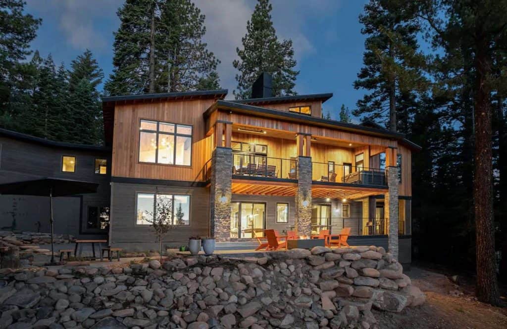 Sugar Pine Estate is one of the most beautiful Airbnbs in Lake Tahoe.