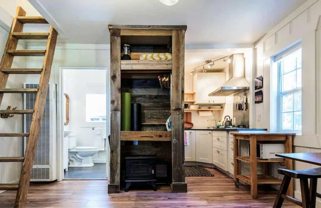 There are several unique Airbnbs in Lake Tahoe and this tiny cabin is one of them.