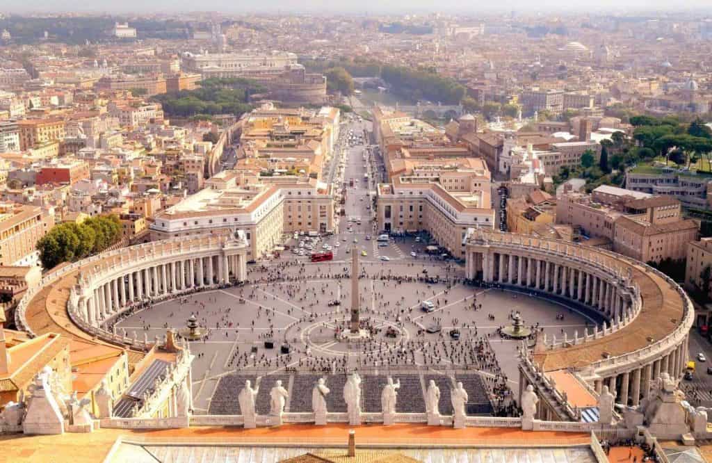 When visiting the Vatican, you have to go up the dome in St. Peter's Basilica for some epic views.